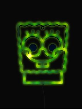 Choice SpongeBob Squarepants or Patrick Star Neon Wall Art Sign - NEW